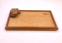 Load image into Gallery viewer, Small Tray- mahogany x white oak with Burl.